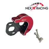 Nexx Racing Carbon Motor Plate + Aluminium Gearbox Cover – Losi Micro-B Brushless Conversion - Red