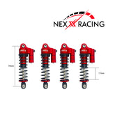 Nexx Racing 58mm Reservoir Shocks (4pcs) for Arrma 1:18 GRANITE/ TYPHON/ MOJAVE - RED