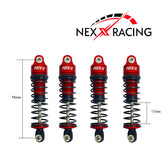 Nexx Racing 58mm Oil Shocks (4pcs) for Arrma 1:18 GRANITE/ TYPHON/ MOJAVE - RED