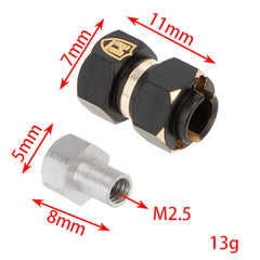 Meus Racing Brass Wheel Hex Hub Extenders Adaptor 10mm(+6mm) for 1/18 TRX4M - HeliDirect