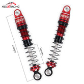 Nexx Racing 45mm Oil Shocks (4pcs) for 1/24 RC Crawler FMS FCX24/ FCX18 Hummer EV - RED