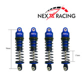 Nexx Racing 58mm Oil Shocks (4pcs) for Arrma 1:18 GRANITE/ TYPHON/ MOJAVE - BLUE