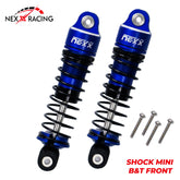 Nexx Racing Front Oil shock (2pcs) for Mini-T& Mini-B - BLUE
