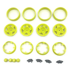 HobbyPlus Deep Star 1.2" Beadlock Wheel Yellow (4pcs)