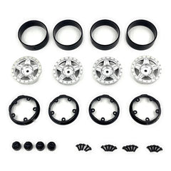 HobbyPlus Deep Star 1.2" Beadlock Wheel - Satin Silver (4pcs)