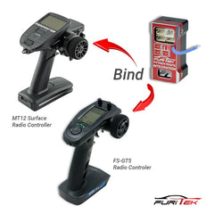 FURITEK TORPEDO RXGT5 BRUSHLESS POWER SYSTEM FOR AXIAL SCX24 INTEGRATION FLYSKY FS-GT5 VERSION