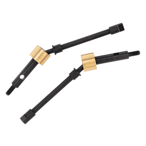 MEUS Racing 2pcs #45 Steel Front CVD Drive Shaft Axle for Axial 1/24 SCX24 Crawlers Upgraded Part - HeliDirect