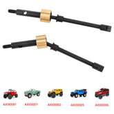 MEUS Racing 2pcs #45 Steel Front CVD Drive Shaft Axle for Axial 1/24 SCX24 Crawlers Upgraded Part - HeliDirect