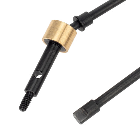 MEUS Racing 2pcs #45 Steel Front CVD Drive Shaft Axle for Axial 1/24 SCX24 Crawlers Upgraded Part - HeliDirect