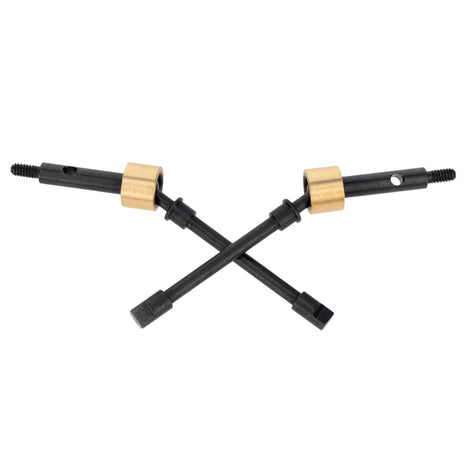 MEUS Racing 2pcs #45 Steel Front CVD Drive Shaft Axle for Axial 1/24 SCX24 Crawlers Upgraded Part - HeliDirect