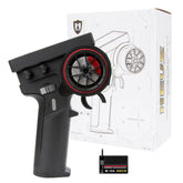 MEUS Racing ME-10B RC Transmitter 8CH 2.4GHz & Receiver with Coach Mode for 1/8 1/10 1/18 1/24 TRX4 TRX4M SCX10 SCX24 - Black