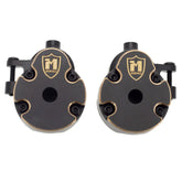 MEUS Racing Brass Steering Knuckles+Front Axle Weights Cover for 1/18 Redcat Ascent-18 RC Crawler