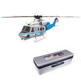 Goosky E2 UH-1Y Blue/White GPS Helicopter - BNF with Carrying Case