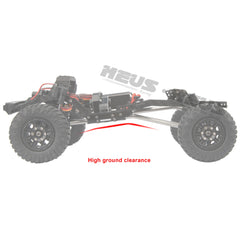 Meus Racing 1/24 Transmission Front System DIY Kits LCG Carbon Fiber Chassis Frame Bend Links Drive Shaft Magnetic Invisible Body Mount 132MM Wheelbase for SCX24 C10 Wrangler - HeliDirect