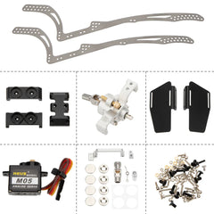 MEUS Racing Titanium LCG MD24 Chassis/ MD24 Dig Chassis Drive Shafts & Chassis Links for 1/24 SCX24