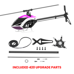 Protos 380STD V2 (Purple) with FREE 420 Stretch Kit & 1:1 Swashplate Upgrade (w/o Main Blades)