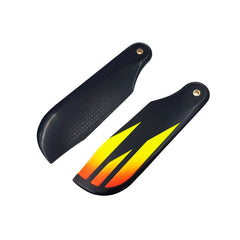 SAB Carbon Fiber Tail Blades 72mm Yellow/Orange