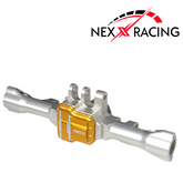 Nexx Racing CNC Alu Rear Axle Housing For TRX4M ( Included Bearing )-Silver - HeliDirect