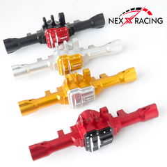 Nexx Racing CNC Alu Rear Axle Housing For TRX4M ( Included Bearing )-Red - HeliDirect
