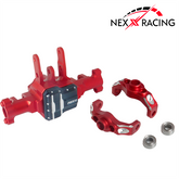 Nexx Racing CNC Alu Front Axle Housing For TRX-4M ( Included Bearing )-Red - HeliDirect