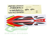SAB Fireball Sticker - HeliDirect