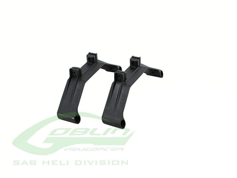 SAB Plastic Landing Gear F3C Black for Goblin Nitro 650/700/700KSE/Thunder Sport - HeliDirect