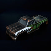 RADIANZ AXIAL SCX24 RAM Airbrush Lexan Body - FireTrack