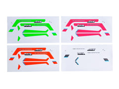 RAW 500 Stickers White/Orange/Pink/Green - HeliDirect