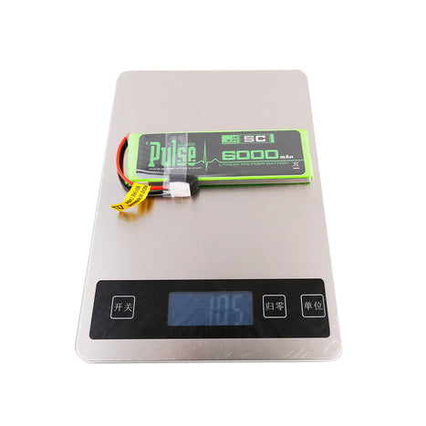 Pulse 6000mah 1S 3.7V 5C LiPo Battery - For Vcontrol Radio - HeliDirect