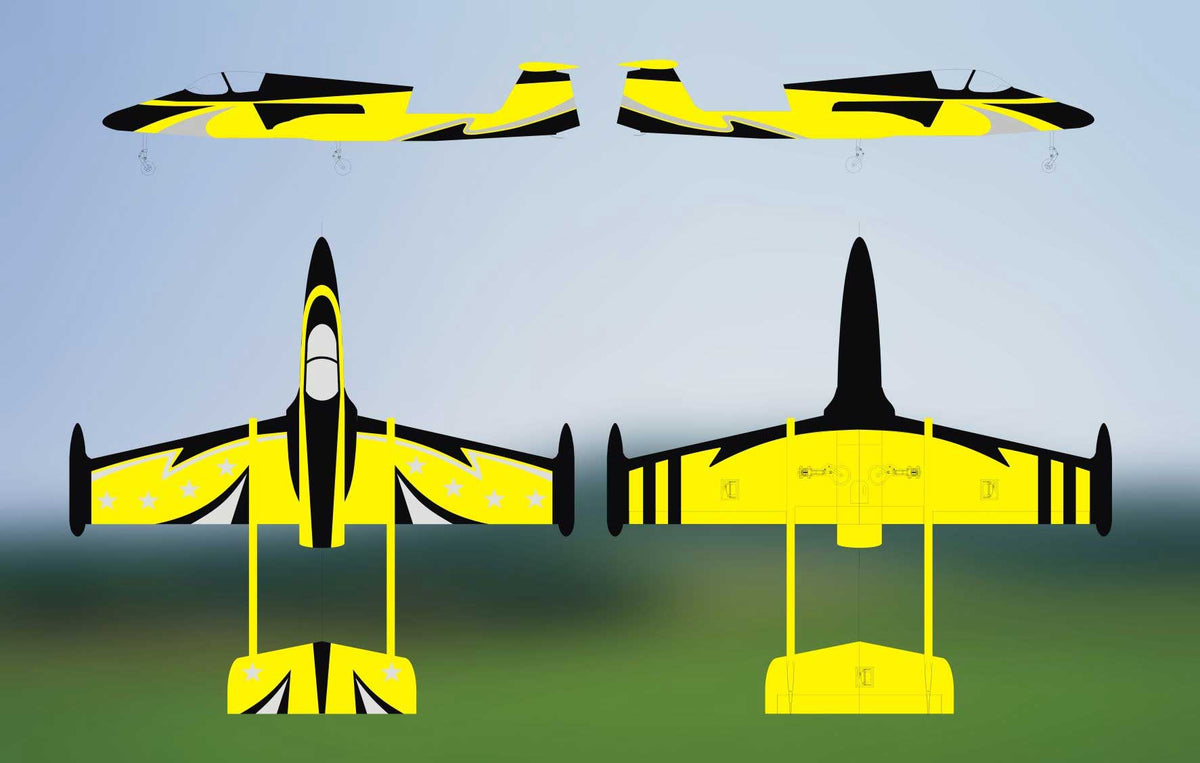 Boomerang Sprint V2 Yellow and Black - HeliDirect