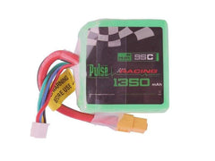 PULSE 1350mAh 95C Cube 14.8V 4S LiPo Battery - XT60 Connector - HeliDirect
