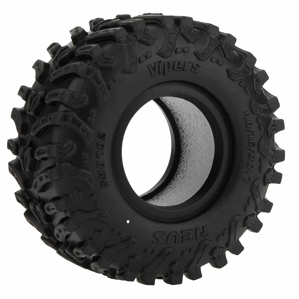 MEUS Racing 0.7-Inch Super Soft Tires for 1/30 Axial SCX30 1/32 Redcat Ascent-32