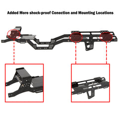 Meus Racing Carbon Fiber LCG Chassis /Center Axle Cover/Gear for Axial SCX24 6×6 Refit Kits - HeliDirect