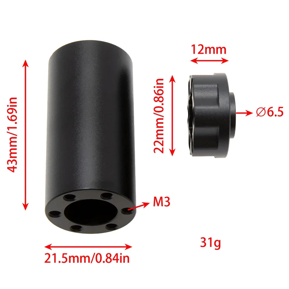 MEUS Racing Brass Aluminum 1.9″ Beadlock Wheels Supports Front Rear Twin Wheels for 1/10 TRX-4 TRX-6 SCX10 GEN7 GEN8 D90