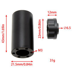 MEUS Racing Brass Aluminum 1.9″ Beadlock Wheels Supports Front Rear Twin Wheels for 1/10 TRX-4 TRX-6 SCX10 GEN7 GEN8 D90