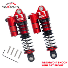 Nexx Racing Front Reservoir shock (2pcs) for Mini-T& Mini-B - RED