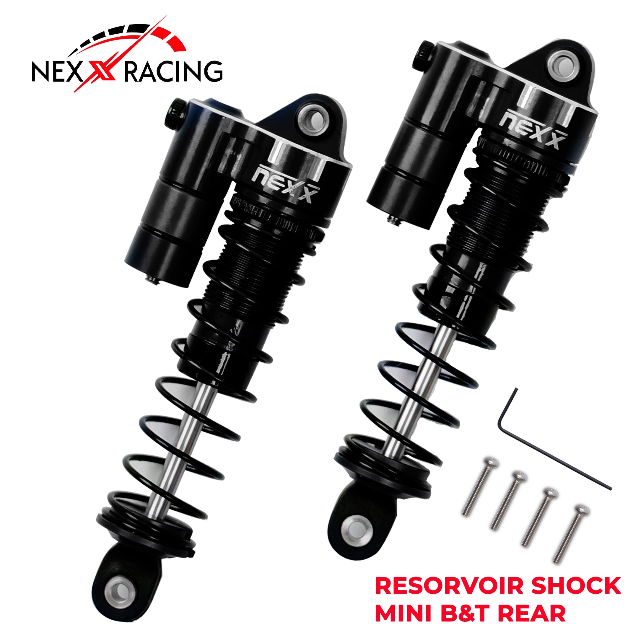 Nexx Racing Rear Reservoir shock (2pcs) for Mini-T& Mini-B - BLACK