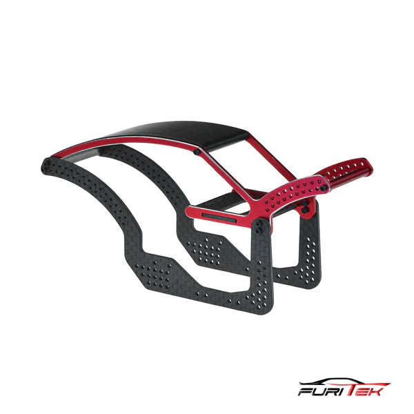 FURITEK BETTLE CARBON FIBER COMP CHASSIS FOR FURITEK FX118 RED VERSION - HeliDirect