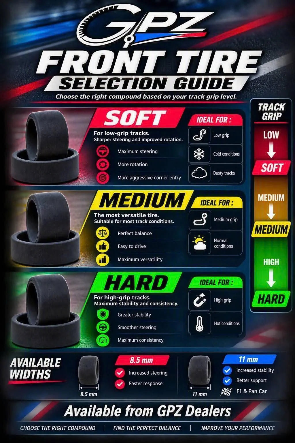 GPZ-11 front tires (2 pcs)