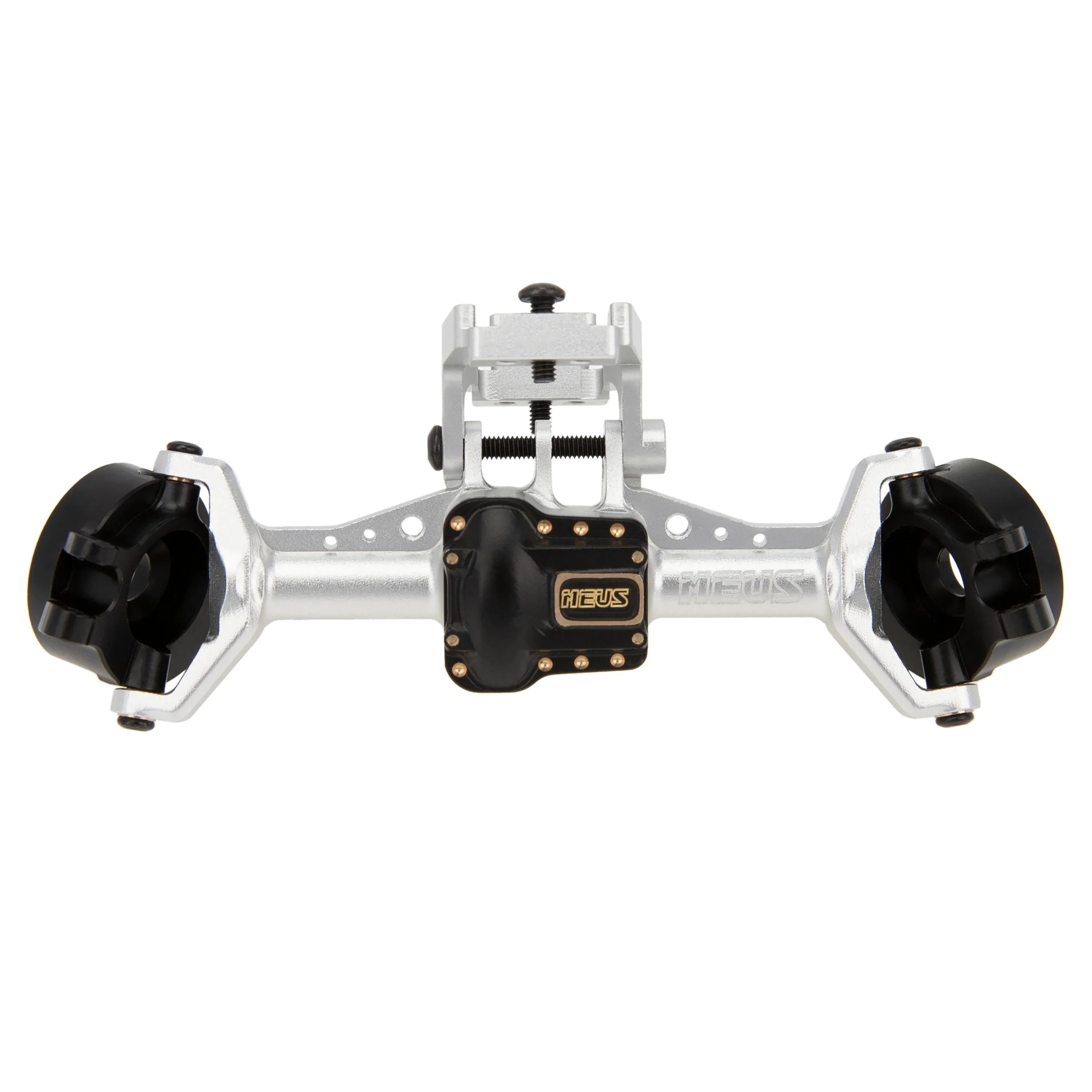 MEUS RACING  Aluminum Front Rear Axle Housing with Brass Axle Cover Steering Knuckle for 1/18 TRX4M TRX-4M Bronco Defender RC Crawler Upgrade Parts - SILVER - HeliDirect