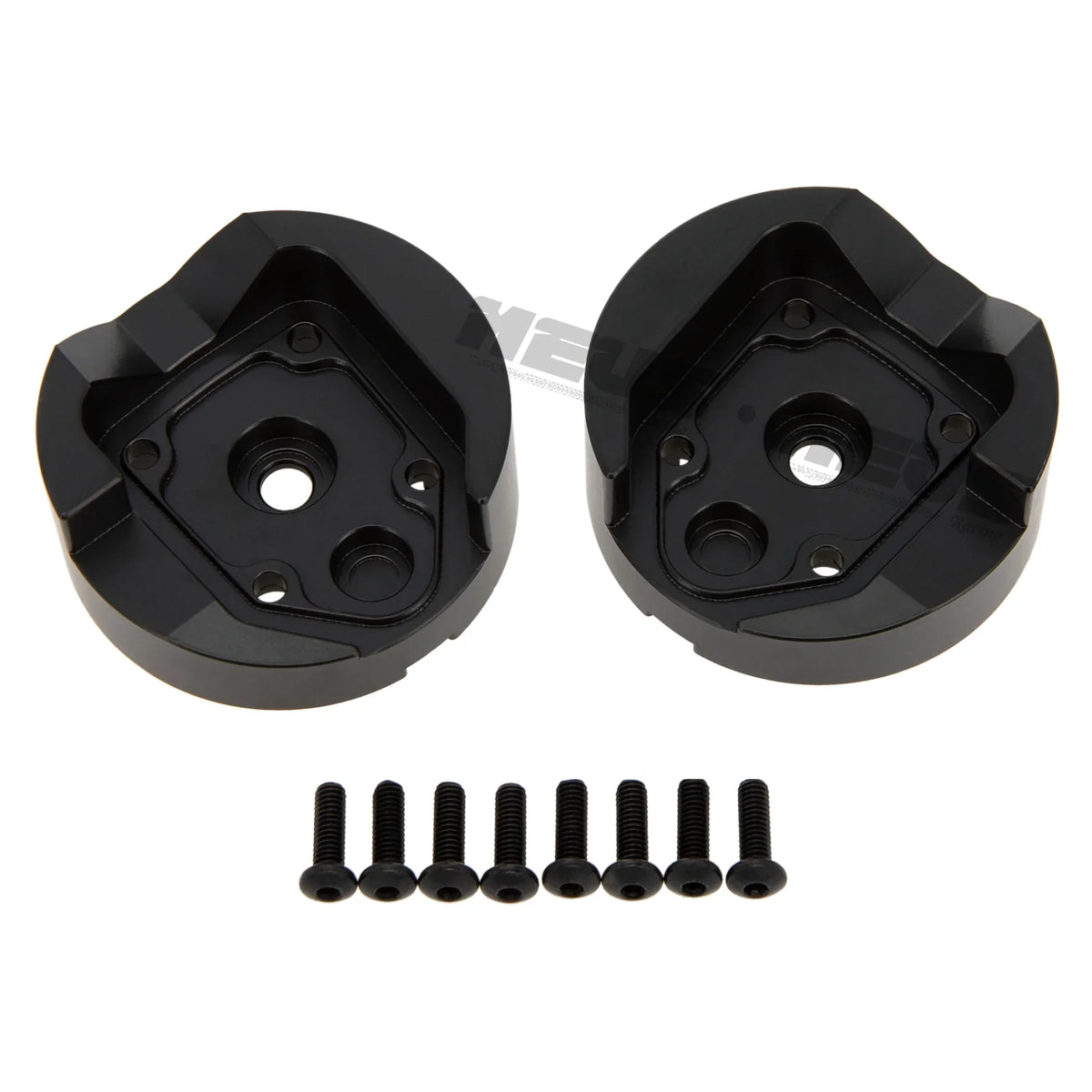 Meus Racing Brass Front Outer Portal Housing For Axial 1/18 UTB18 - BLACK - HeliDirect