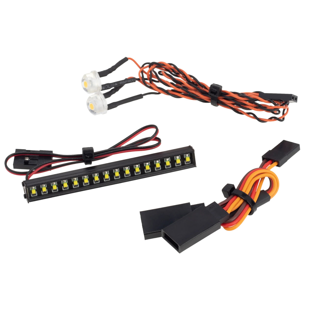 MEUS Racing TRX4M Ripper 16LED Light Kit Lemon Yellow + 8MM Headlight for 1/18 TRX4M Ripper V1 V2 - HeliDirect