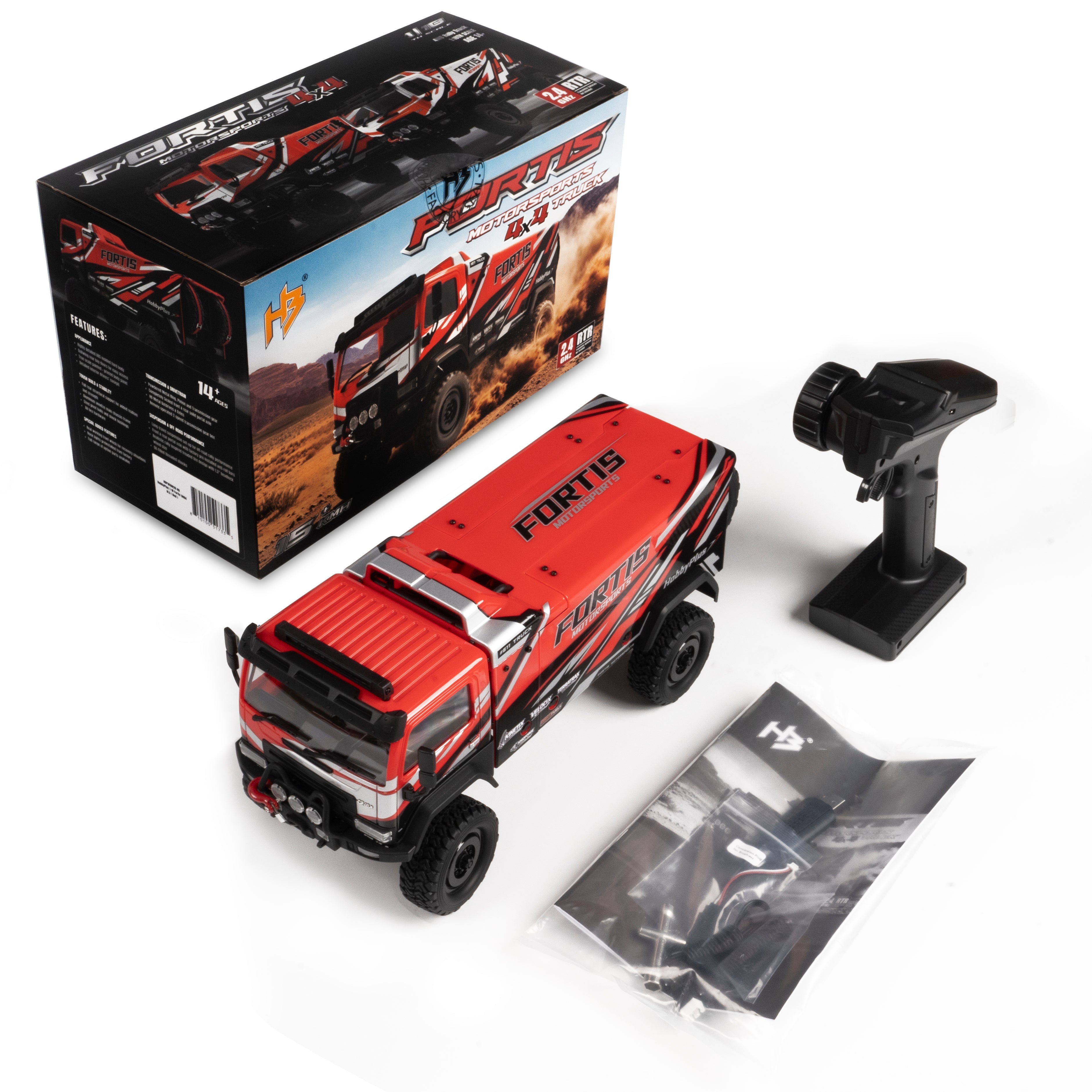 HobbyPlus DKR-4 FORTIS 1/18 4WD Rally Raid Truck RTR