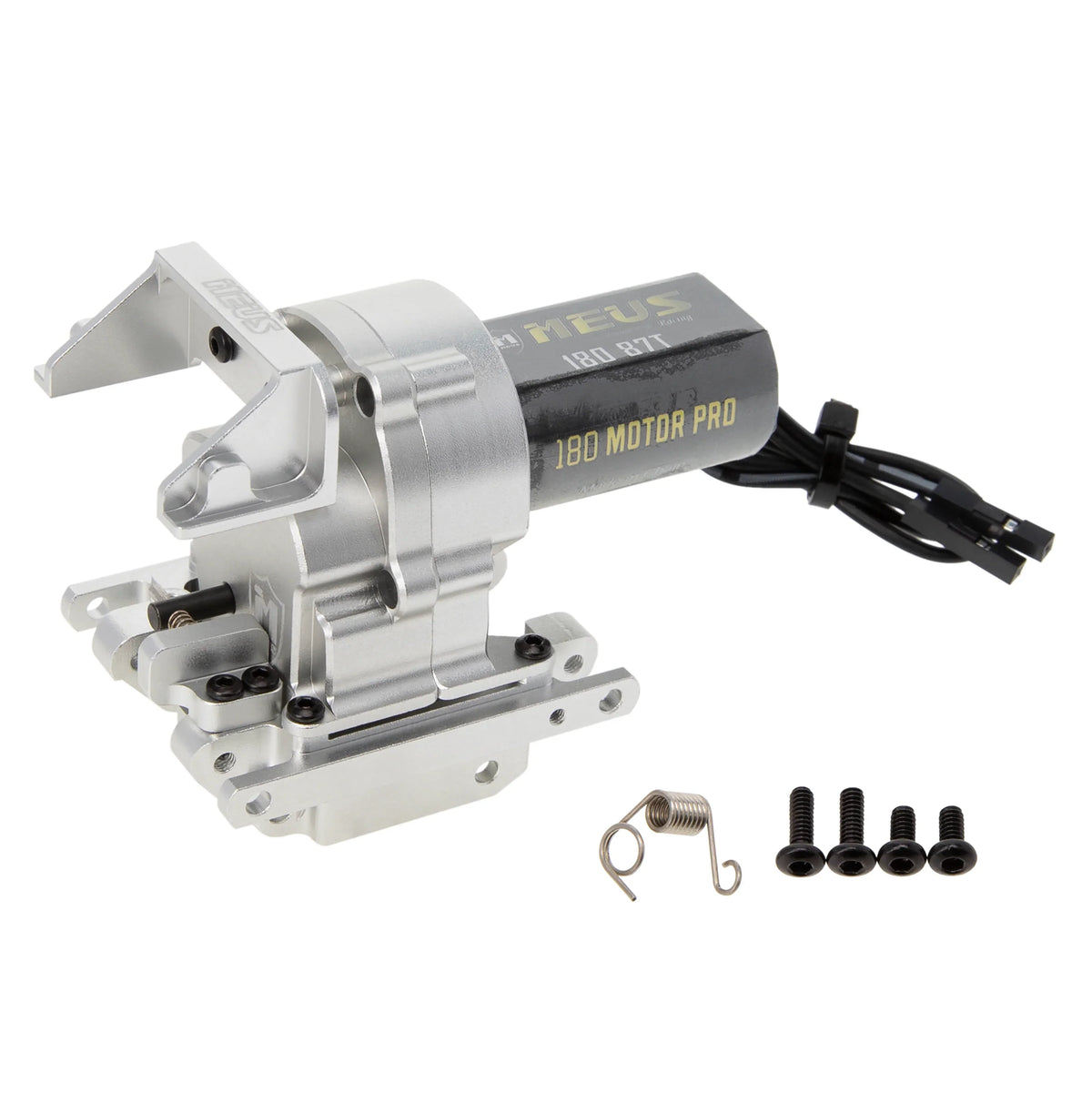 Copy of MEUS Racing Aluminum Dual Speed Gearbox Gearbox High Speed 15.7:1 Low Speed 56.6:1 for TRAXXAS 1/18 TRX4M Crawlers Upgrade Parts - SILVER - HeliDirect