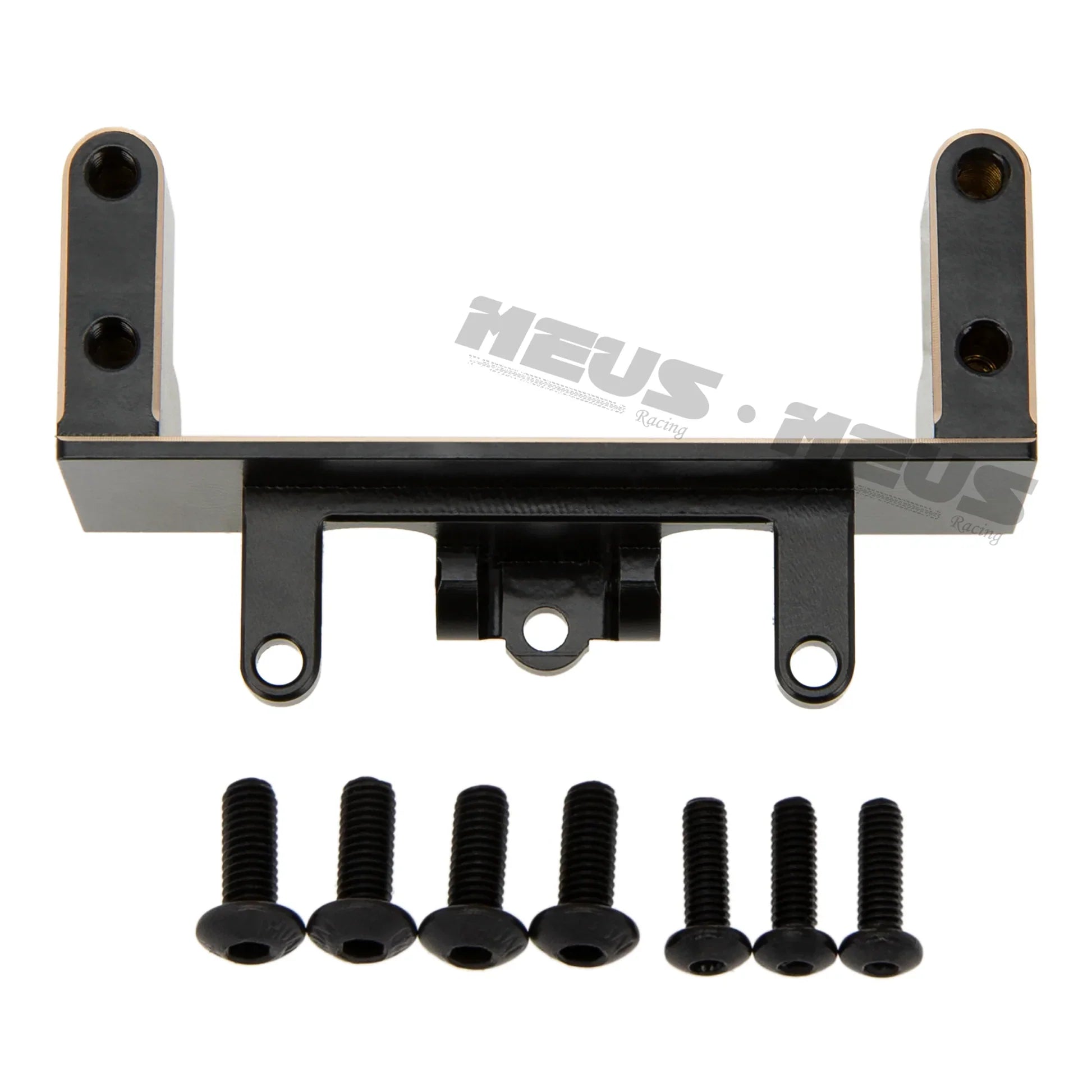 Meus Racing Brass Front Servo Mount For Axial 1/18 UTB18 - BLACK - HeliDirect