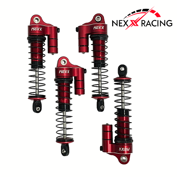 Nexx Racing 65mm Reservoir shocks (4pcs) for 1/18 Mini LMT - Red