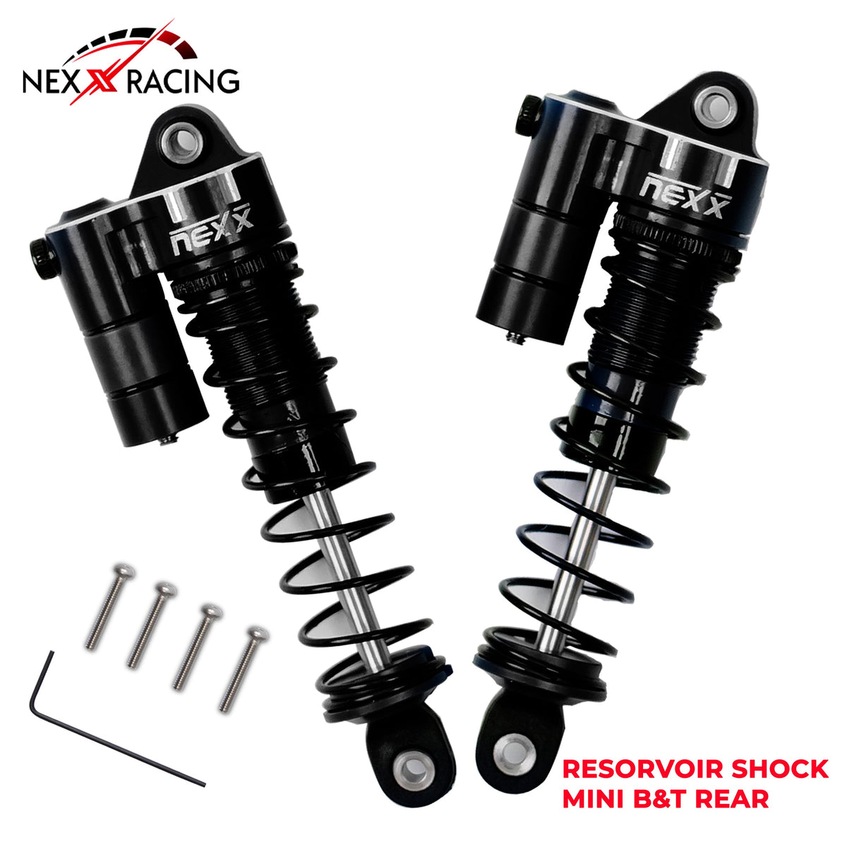 Nexx Racing Rear Reservoir shock (2pcs) for Mini-T& Mini-B - BLACK