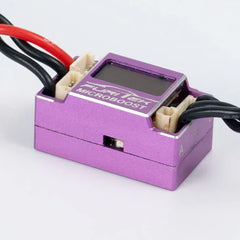 FURITEK MICROBOOST 2S LIPO 25A/50A BRUSHLESS SENSORED/SENSORLESS ESC FOR 1/24 1/28 DRIFT/RACE w/LCD Display - Purple