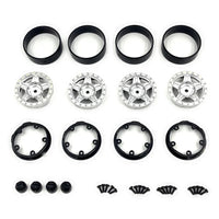 HobbyPlus Deep Star 1.2" Beadlock Wheel - Satin Silver (4pcs)