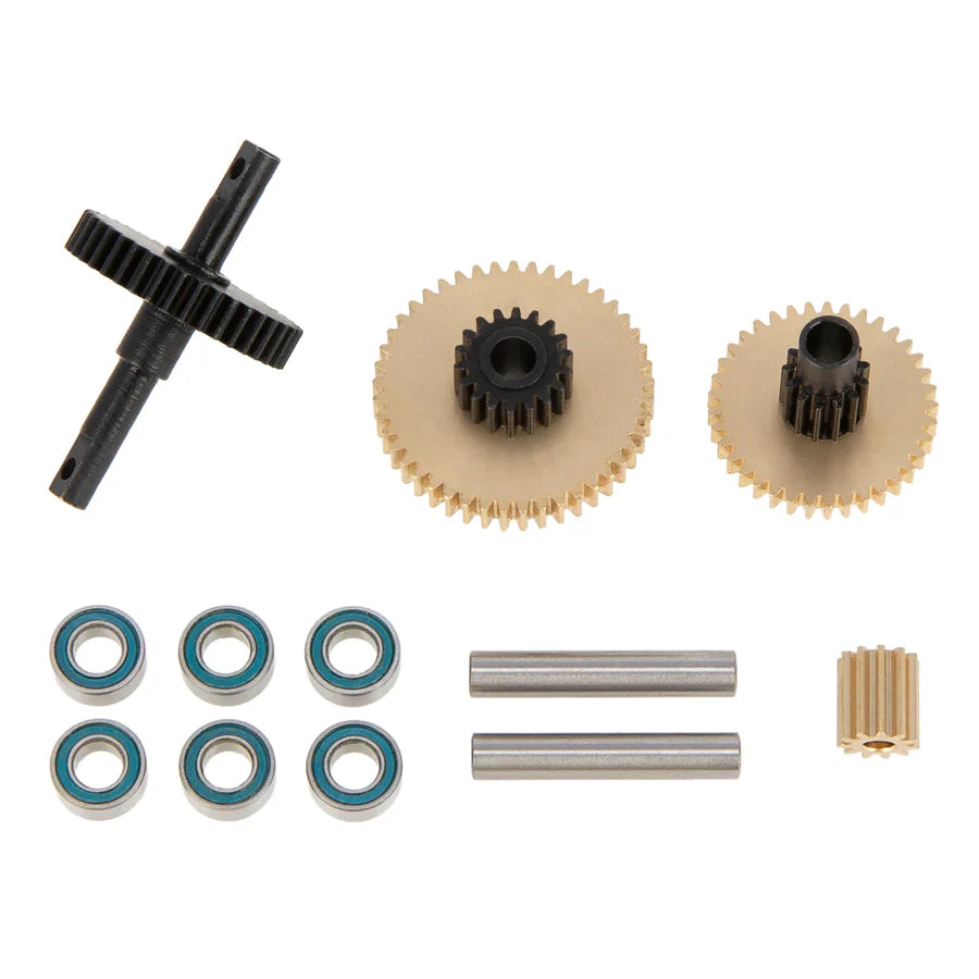 MEUS RACING  Steel Low Range Transmission Gear Set Upgrade Parts for TRX-4M TRX4M Bronco Defender 1/18 RC Crawler Car (25.87:1) - HeliDirect